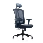 Ashe Mesh Chair in black with ergonomic design and adjustable features.