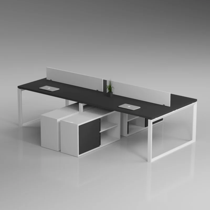 Cluster workstation desk, furniture for office with Iconic office furniture Dubai