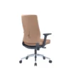 Noho Executive Chair with ergonomic design, brown PU material, and adjustable armrests