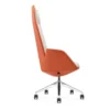 IRIS High Back Chair for executives with upholstered seat, armrests, and aluminum base.