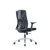 Luna Mesh Chair in black with 4-way adjustable armrests and lumbar support.