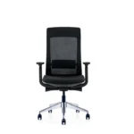 Mono Ergonomic Chair in black with adjustable lumbar support and 3D armrests.