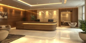 Custom-made Modern Reception Desk in Dubai