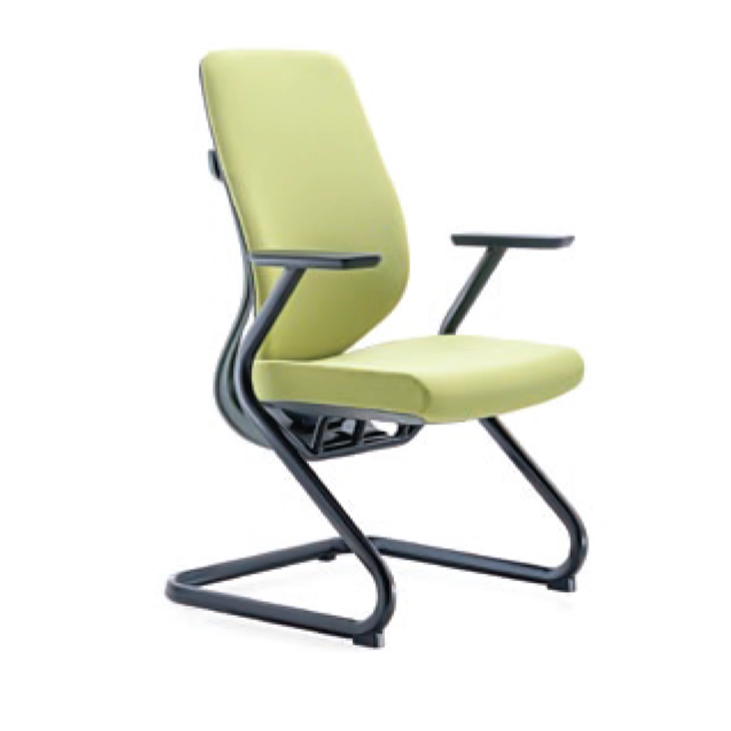 Belladonna visitor chair with ergonomic back shape, auto-adjustable lumbar support, and a durable nylon base for guest seating.